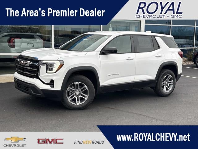 2026 GMC Terrain Elevation in Summit White — front three-quarter view